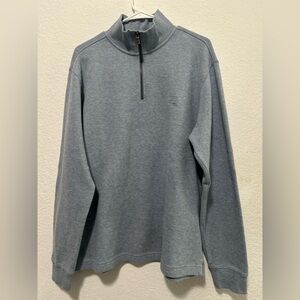 Rodd & Gunn Blue Men's Blue Quarter-Zip Sweater size M